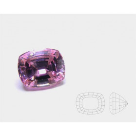 circonita rosa antic damero,circonita rosa,piedra sintetica, piedras, sintéticas,piedras sintéticas talla antic facetadas