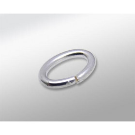 ANSE 6.20X4 OVAL FIL 0.80MM ARGENT