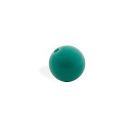 CRYSTAL OPAQUE BALL 8MM FINE DRILL 11 TURQUOISE (ID 1MM)
