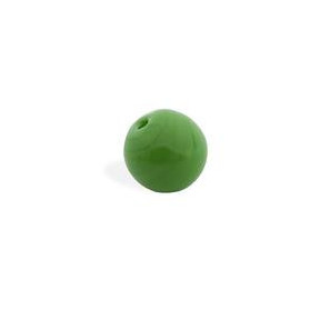 CRYSTAL OPAQUE BALL 8MM FINE DRILL 18 GREEN (ID 1MM)