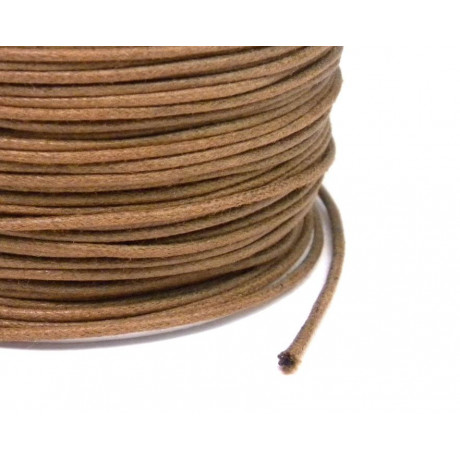 1,30 MM WAXED COTTON LACE 046 BROWN 100 M