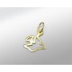 PENDENTIF COLOMBE ARGENT 925 DORÉ