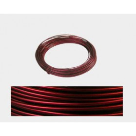 2 MM MALLEABLE ALUMINIUM WIRE RED - 12 M