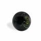 CRISTAL BOLA 14MM (ID 1,5MM) BASE PLATA Y FLORES AZUL