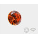 ORANGE CUBIC ZIRCONIA ROUND CUT