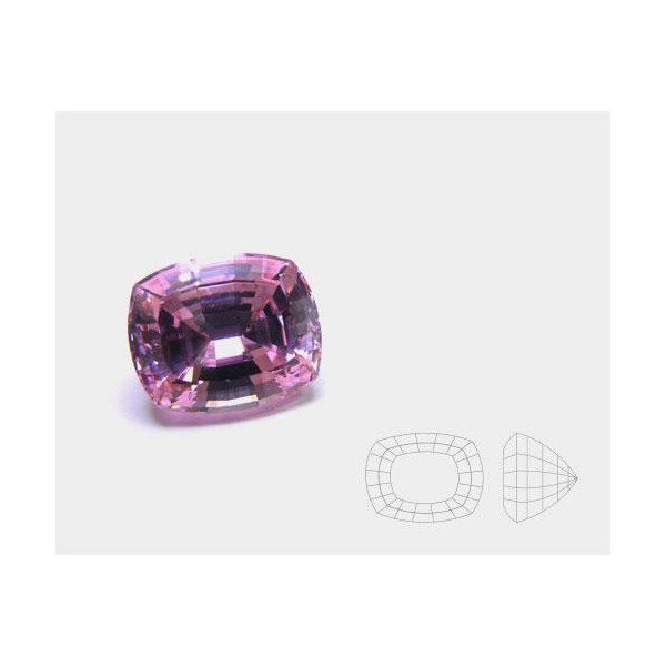 circonita rosa antic damero,circonita rosa,piedra sintetica, piedras, sintéticas,piedras sintéticas talla antic facetadas