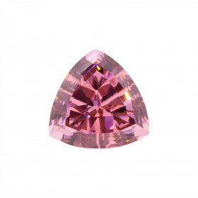 circonita rosa delta,circonita rosa,piedras sintéticas talla triangulo y trillion facetada