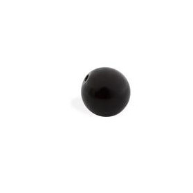 CRYSTAL OPAQUE BALL 8MM FINE DRILL 06 BLACK (ID 1MM)