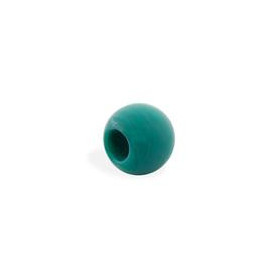 CRISTALE OPAQUE BOULE 8MM PERCEUSE 2MM 11 TURQUOISE