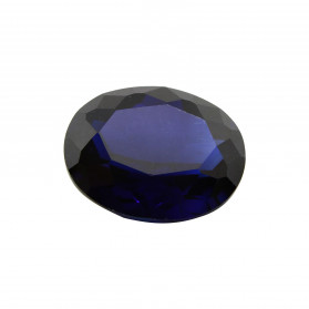zafiro azul oval,zafiro azul,piedras sintéticas talla oval facetadas