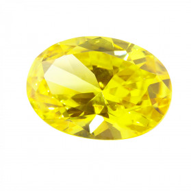 circonita amarilla oval,circonita amarilla,piedras sintéticas talla oval facetadas
