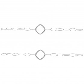 23 MM ANTIC MIXED SILVER CHAIN