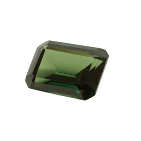 GREEN TOURMALINE SYNTHETIC SPINEL EMERALD CUT