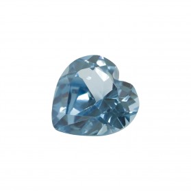 SYNTHETIC ACQUAMARINE SPINEL HEART CUT