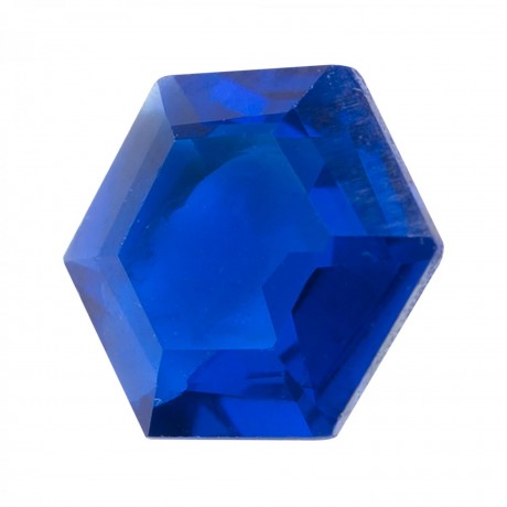 SYNTHETIC BLUE SPINEL HEXAGONE CUT