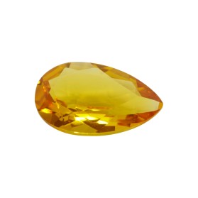 PEARSHARE CUT, HYDROTHERMAL SINTHETIC CITRINE 
