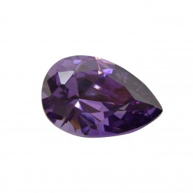 AMETHYST CUBIC ZIRCONIA PEAR SHAPE CUT