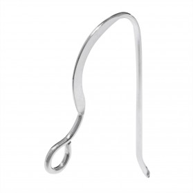 SILVER HAMMERED LONG HOOK PEAC000