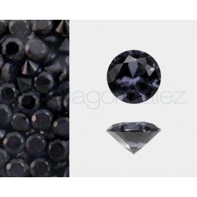 nano negro talla redonda,nano negro,piedras sinteticas ; piedras joyeria; rubi sintetico; zafiro sintetico;