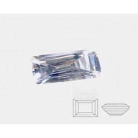 circonita blanca baguette,circonita blanca,piedras sintéticas talla baguette y rectangulo facetadas