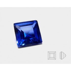 SYNTHETIC BLUE SPINEL SQUARE CUT