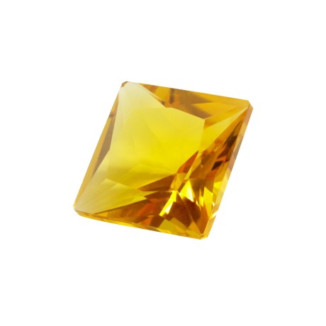 SQUARE PRINCESS, HYDROTHERMAL SYNTHETIC CITRINE 