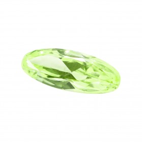 circonita verde oval,circonita verde,piedras sintéticas talla oval facetadas
