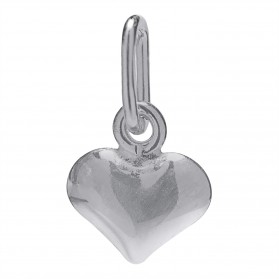 STERLING SILVER HEART CHARM PENDANT 6X5MM