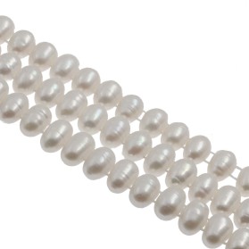 perlas, hilo de perlas, perlas alargadas, perlas de rio, perlas chinas, collar de perlas, perlas blancas, perlas doble taladro