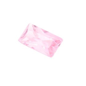 circonita rosa princesa,circonita rosa,piedras sintéticas talla baguette y rectangulo facetadas