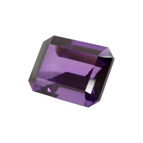 EMERALD CUT, HYDROTHEMAL, SYNTHETIC AMETHYST