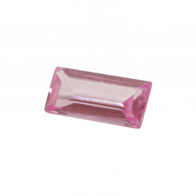 zafiro rosa baguette,zafiro rosa,piedra sintetica, piedras, sintéticas,piedras sintéticas talla baguette y rectangulo facetadas