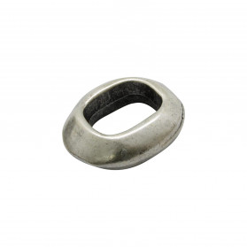 ZAMAK OVAL RING SPACER (ID 10X7MM)  ANTIQUE SILVER