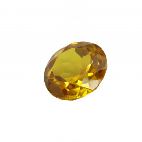 SYNTHETIC YELLOW TOPAZ SAPPHIRE ROUND CUT