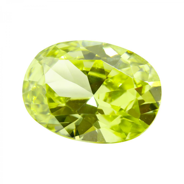 circonita verde oval,circonita verde,piedras sintéticas talla oval facetadas