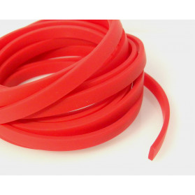 CORAL RED COLOR FLAT RUBBER