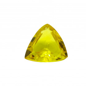 circonita amarilla delta,circonita amarilla,piedras sintéticas talla triangulo y trillion facetada