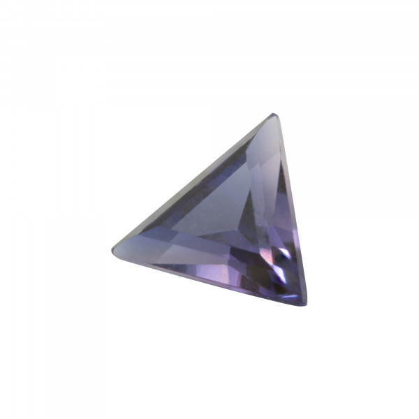 zafiro amatista triangulo,zafiro amatista,piedras sintéticas talla triangulo y trillion facetada