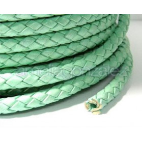 BRAIDED LEATHER MINT COLOR