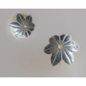 casquilla plata;casquilla flor plata;casquilla flor;casquilla flor seis petalos;base flor seis petalos;vase flor seis petalos;