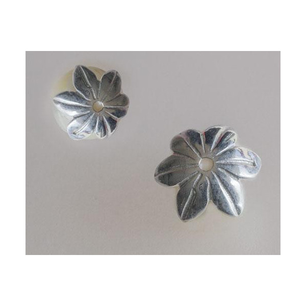 casquilla plata;casquilla flor plata;casquilla flor;casquilla flor seis petalos;base flor seis petalos;vase flor seis petalos;