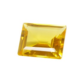 circonita amarilla espinel rectangulo, circonita amarilla, piedras sintéticas, rectángulo baguette sintético facetada