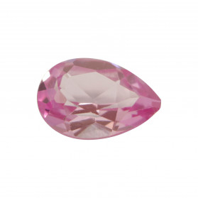 zafiro rosa pera,zafiro rosa,piedras sintéticas talla pera facetada