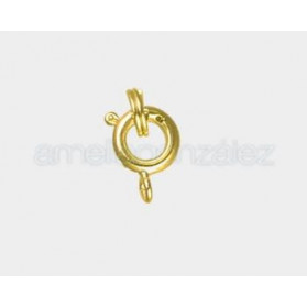 BRASS JUMP RING 6MM GOLD PLATED - BAG 100 UNITS