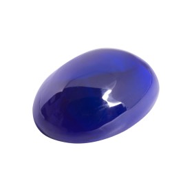 SYNTHETIC BLUE SPINEL OVAL CABUCHON CUT