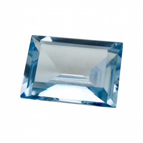 RECTANGLE CUT SYNTHETIC ACQUAMARINE POINT SHAPED