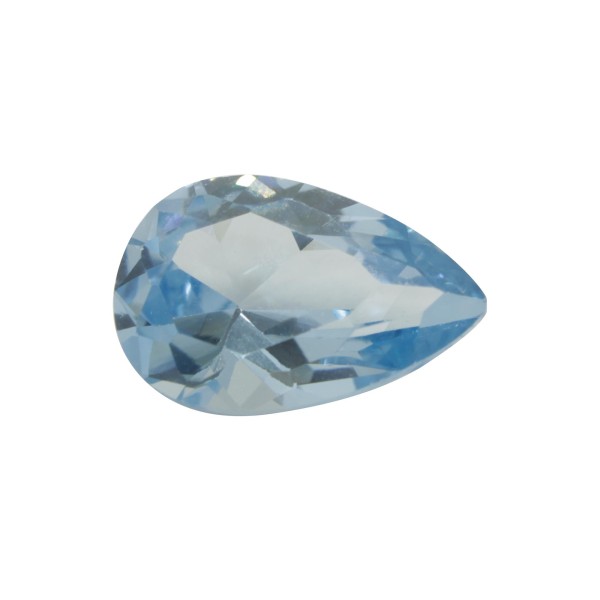 PEAR SHAPE  CUT SYNTHETIC ACQUAMARINE SPINEL