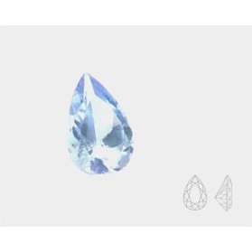 PEAR SHAPE  CUT SYNTHETIC ACQUAMARINE SPINEL