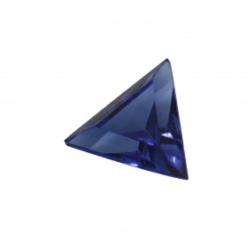 zafiro azul triangulo,zafiro azul,piedras sintéticas talla triangulo y trillion facetada