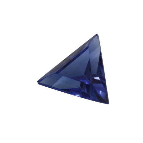 zafiro azul triangulo,zafiro azul,piedras sintéticas talla triangulo y trillion facetada
